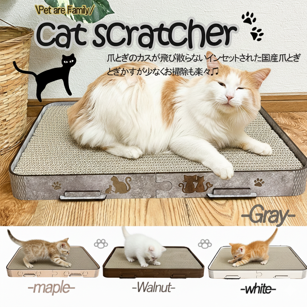 日本製キャットスクラッチャー【爪とぎ/フラボ】